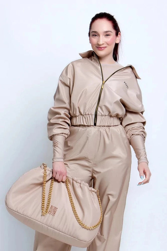 My Store LATTE SHINY BOMBER DZSEKI