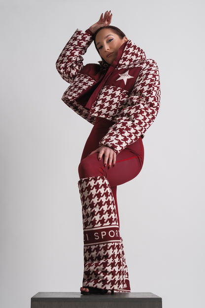 BURGUNDY CHICKS PUFFER