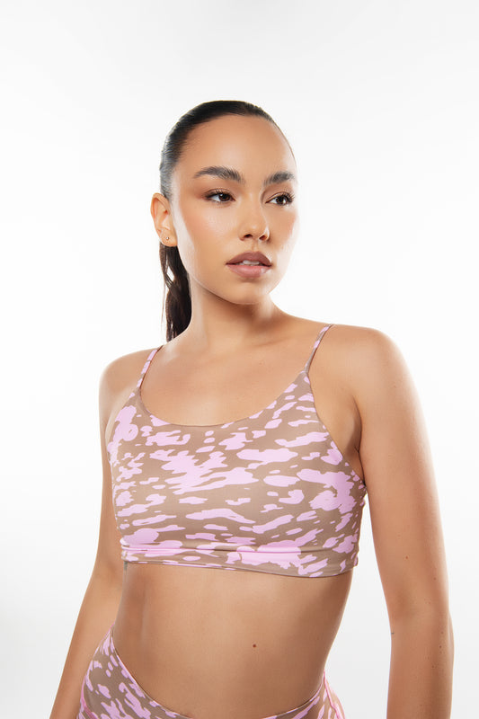 PINK-BROWN CAMOUFLAGE TOP
