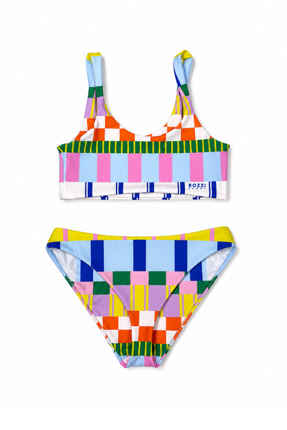 TROPICAL MOSAIC SPORT BIKINI FELSŐ