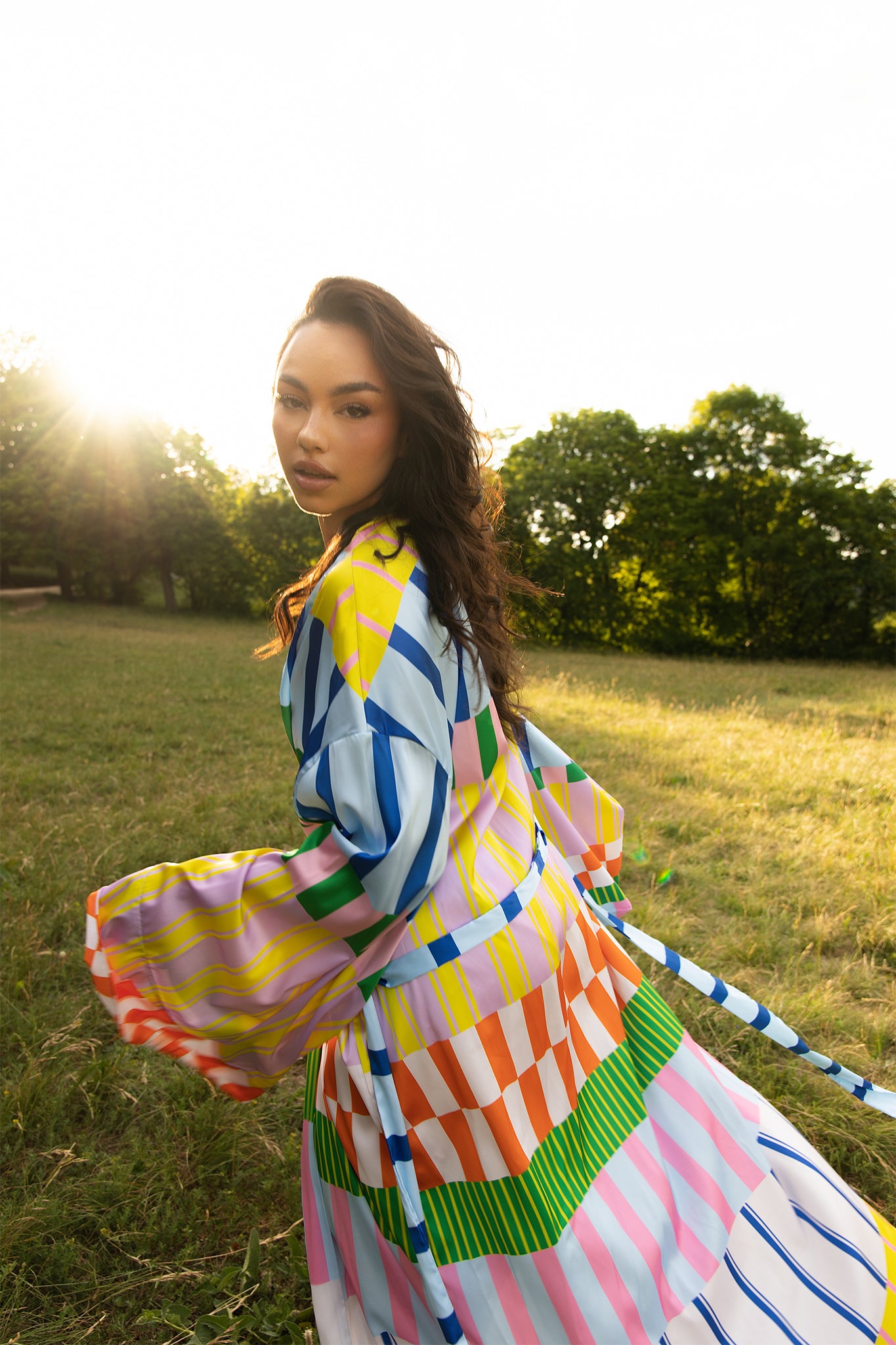TROPICAL MOSAIC KAFTAN