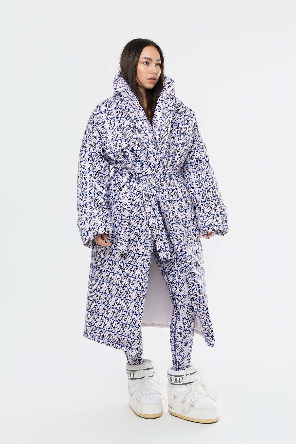 CRYSTAL SNOW HOSSZÚ PUFFER