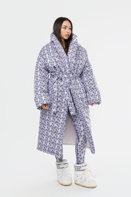 CRYSTAL SNOW HOSSZÚ PUFFER
