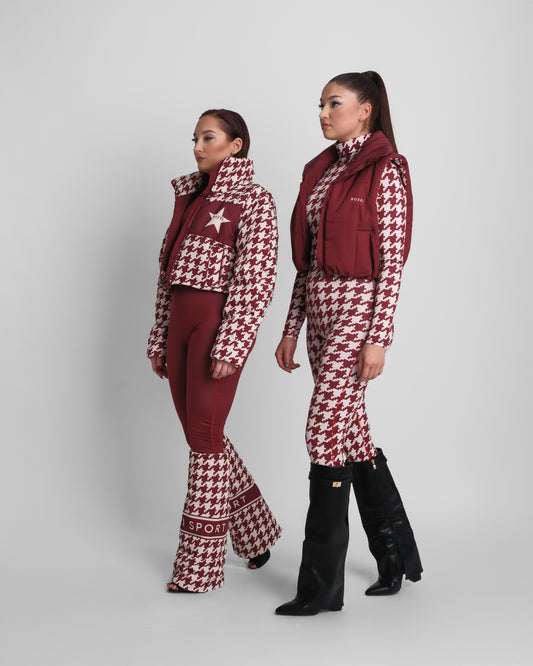 BURGUNDY CHICKS PUFFER
