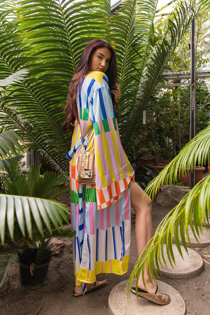 TROPICAL MOSAIC KAFTAN