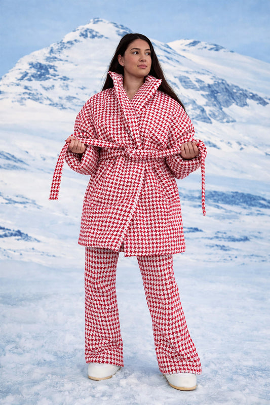 RED& WHITE MINI CHICKS BIG PUFFER