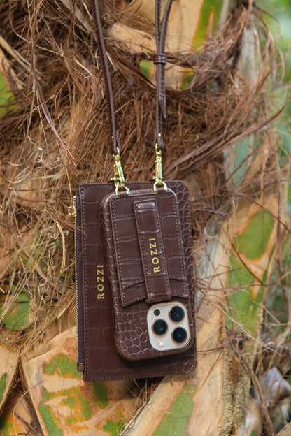 MOCHA CROCO POUCH SZETT