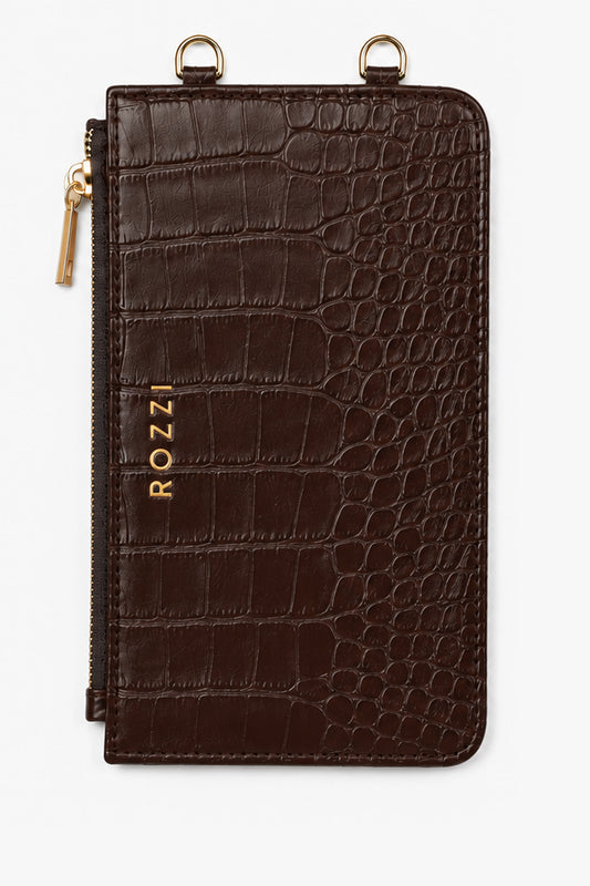 MOCHA CROCO POUCH SZETT