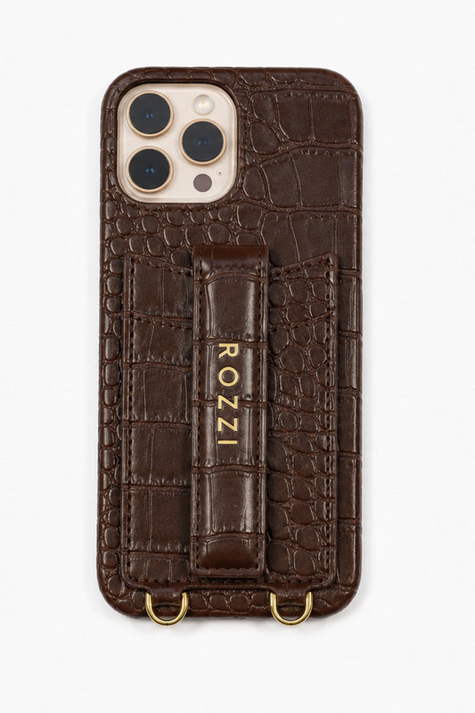 MOCHA CROCO POUCH SZETT