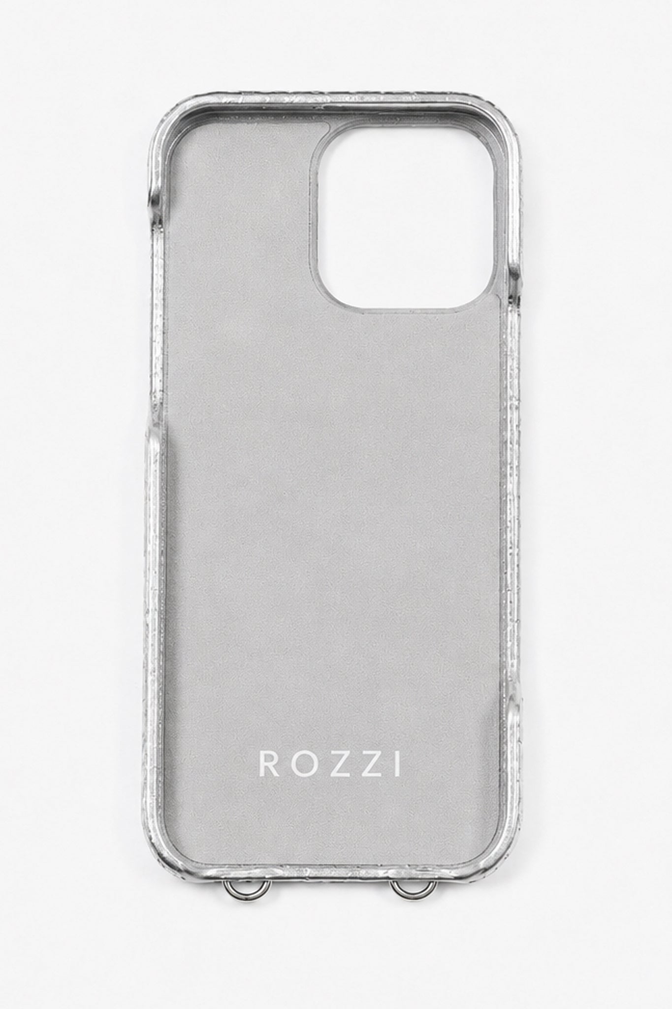 SILVER CROCO POUCH SZETT