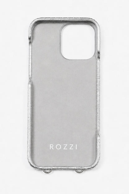 SILVER CROCO POUCH SZETT