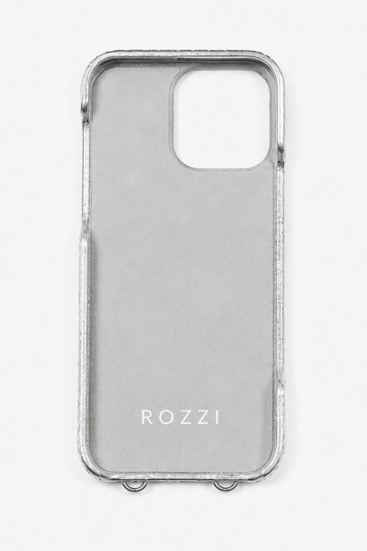 SILVER CROCO POUCH SZETT
