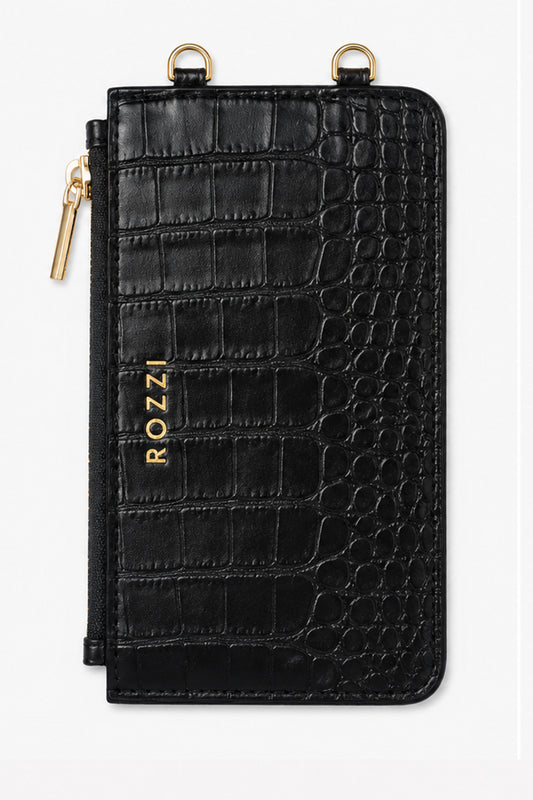 MIDNIGHT CROCO POUCH SZETT