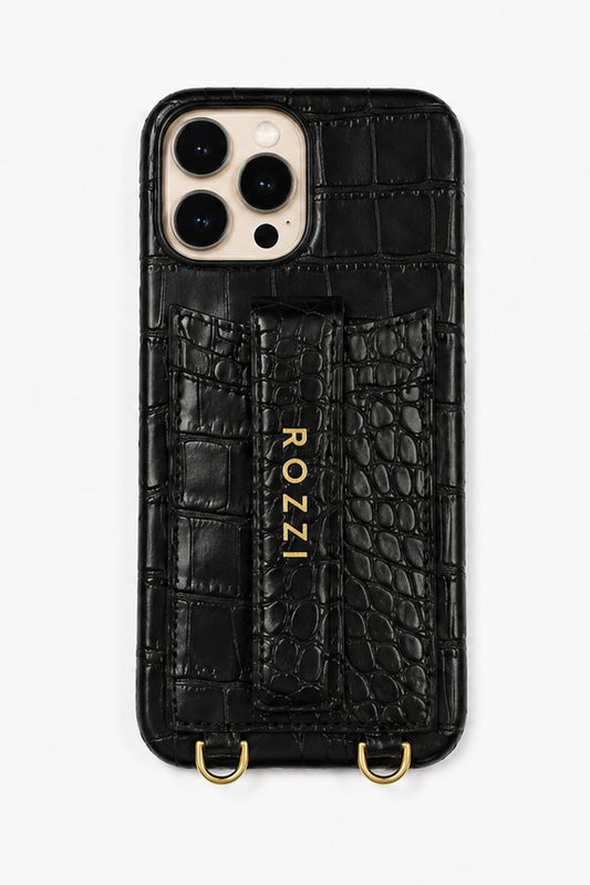 MIDNIGHT CROCO POUCH SZETT