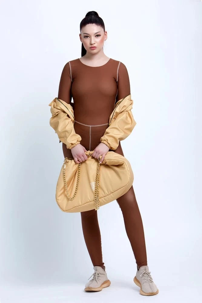 My Store GOLD PUFFER BAG