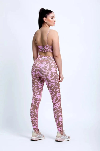 My Store PINK-BROWN CAMOUFLAGE PÁNTOS TOP
