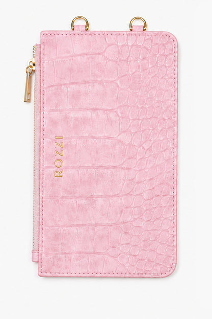 BLUSH CROCO POUCH SZETT
